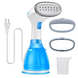1500W Portable Handheld Steamer for Clothes Garment Fabric Remove Wrinkles Blue - Picture 1 of 14