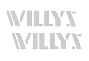 Military Overland Willys Vinyl Decal Sticker Fits Jeep Wrangler Hood  -Any Color - Picture 1 of 5