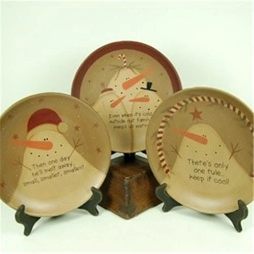 Placa de boneco de neve de madeira. Leituras: "Há apenas uma regra, mantenha a calma" - Imagem 1 de 1