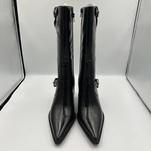 Jeffrey Campbell Womens Narrow Calf Black Ride Along Pointed Toe Boots Size 10M - Picture 1 of 10