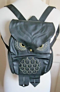 Unusual Black Owl Backpack - Picture 1 of 3