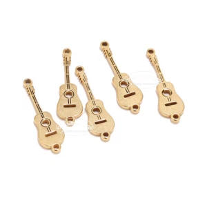 20pcs Stainless Steel Music Note Guitar Charms Connectors for DIY Jewelry Making - Picture 1 of 8