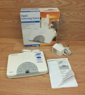 Conair White Digital Answering System Tapeless Recording & Call Screening In Box - Image 1 of 4