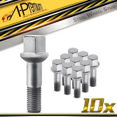 10x M12x 1.5 Perno de rueda para Mercedes-Benz 300E C220 C320 CLK320 SLK230 Chrysler Foto 1 de 4