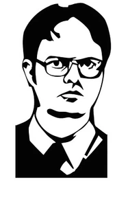 Dwight Schrute vinyl decal sticker Rainn Wilson The Office Dunder Mifflin - Picture 1 of 1