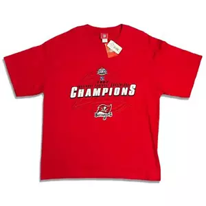 Maglia Tampa Bay Buccaneers 2002 NFC Champs NFL nuova con etichette - XL - Foto 1 di 4