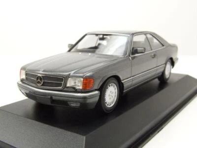Mercedes 560 SEC W126 1986 Gris Metálico Modelo De Coche 1:43 Maxichamps - Imagen 1 de 4