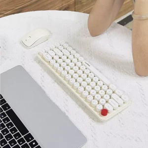 MOFII Wireless Keyboard Mouse Cute Colorful 68 Round Keycap Compact Set - Picture 1 of 20