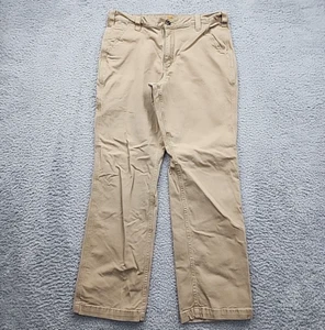 Carhartt Pants Mens Size 36X30 Khaki Relaxed Fit Carpenter Rugged Work Wear - Picture 1 of 15