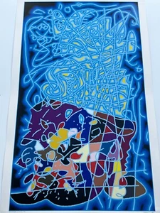 Large ARTHUR SECUNDA 'Metamorphose Des FLeursm'  Screen print. Limited Ed. 1989 - Picture 1 of 16