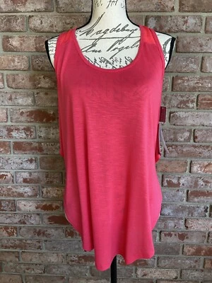 NWT MARIKA Workout Tank Top Size Large Sassy Coral - Image 1 of 4