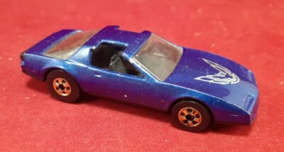 Firebird de colección Hot Wheels años 80 metal metálico escamas azul buen estado Hong Kong Foto 1 de 4