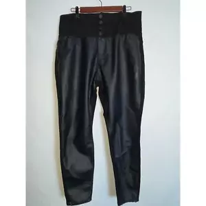City Chic Damen Jeans mit veganer Lederfront - Größe 18S - Skylar Korsett Skinny - Bild 1 von 13