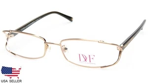 NEW Diane von Furstenberg DVF 8002 757 GOLD MESH EYEGLASSES 50-18-130 B28mm - Picture 1 of 12