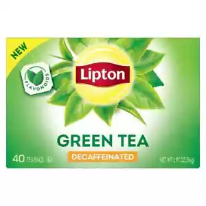 Lipton tè verde, decaffeinato, bustine di tè confezione da 40 pezzi - Foto 1 di 6