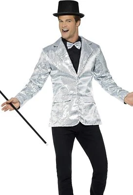 Smiffys 21139M Sequin Men's Jacket (Medium) - Image 1 of 3