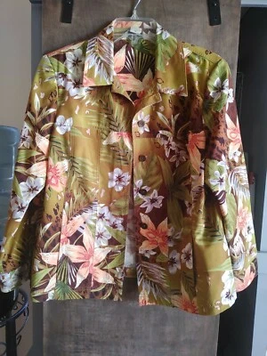 Allison Daley floral print ljacket 14 petite  - Image 1 of 4