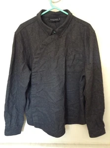 Black Scale Mens Gray Snap Button Shirt Jacket Men's XL - Picture 1 of 5