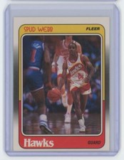 1988-89 Fleer Spud Webb Basketball Card Atlanta Hawks #4