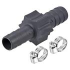 1set Barb Hose Fitting 14mm to 12mm Straight Coupler Adapter with 9-16mm Clamp