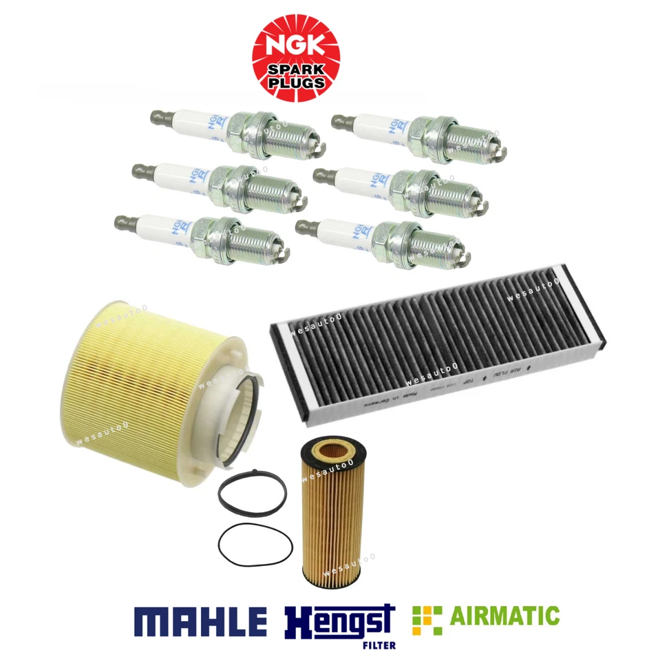 Настраиваемый комплект свеча зажигания и воздушный масляный салонный фильтр переменного тока от оригинального производителя x9 для Audi A6 Quattro 3,2 л - Изображение 1 из 1