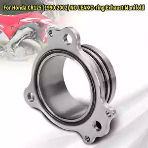Exhaust Manifold Abgaskrümmer mit O-rings Für Honda CR125 1990-2002 45# Metal - Picture 1 of 13