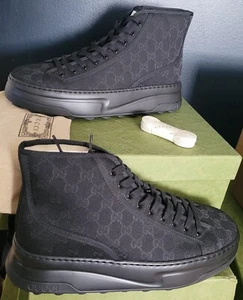 NEU AUTHENTISCH GUCCI TENNIS TRECK HIGH GG JACQUARD SNEAKER GUCCI 10,5 (US 11) - Bild 1 von 5