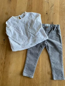BABY SET SHIRT & HOSE - GRÖSSE 92 - 18-24 MONATE - TOP ZUSTAND - Bild 1 von 5