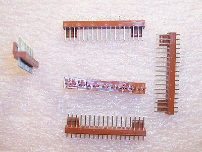 QTY (50) 18 POSITION MALE VERTICAL HEADERS 2.54mm 1100-6-118-01 METHODE - Image 1 of 2