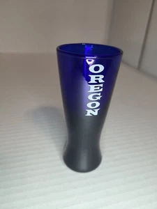 Vintage Hand Blown Cobalt Blue Tall Fluted Shot Glass EUC 4" Tall - Picture 1 of 7