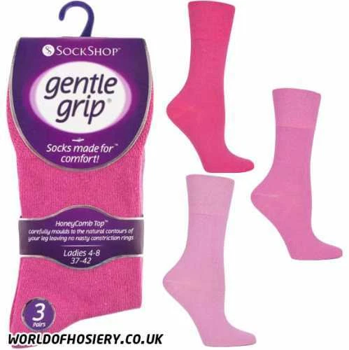 CALCETINES DAMAS AGARRE SUAVE NO ELÁSTICOS UK 4-8 Foto 1 de 3
