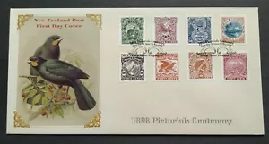 1998 New Zealand Pictorials Centenary Birds Mountains Scenery 8v FDC - Picture 1 of 2