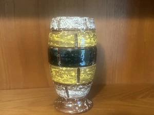 Vintage 1960’s Mid Century Modern Pottery Vase From Italy In The Bitossi Style - Picture 1 of 6