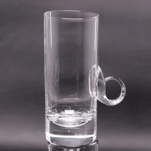Lenox Crystal Irish Coffee Mug Glass Looped Handle 4 7/8" USA Vintage 1970's - Picture 1 of 5