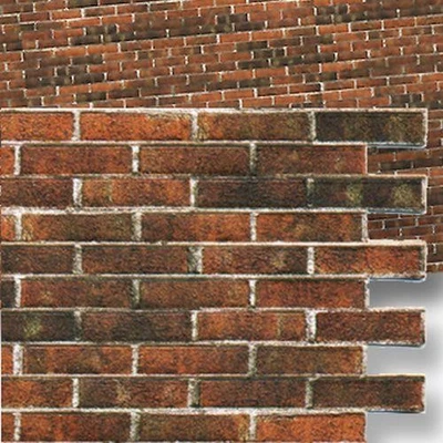 -Antique- Brick Wall Material Sheet 34978 World Model Dollhouse Miniatures - Image 1 of 2