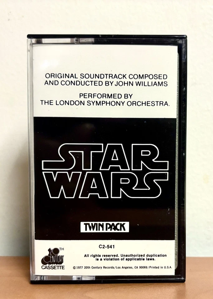 VINTAGE! Star Wars Soundtrack CASSETTE 1977 Twin Pack - PART 1. C2-541 First Ed. - Image 1 of 4