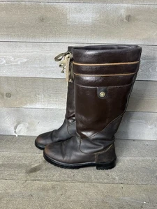 Dover Saddlery hohe Damenstiefel US 9 schokobraun Leder Reiten 120170 - Bild 1 von 9