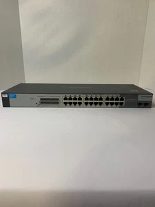 HP 1800-24G J9028B 24-Port Managed 2 SFP ProCurve Gigabit Switch - Picture 1 of 7