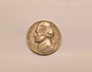Níquel Jefferson 1959-D 5C con la marca de ceca en el reverso de la moneda - Imagen 1 de 9