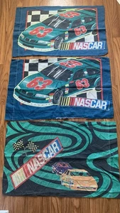 Vintage Nascar Pillowcase Lot Of 3 90s Racing - Picture 1 of 1