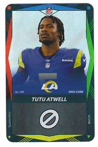 Tutu Atwell 2024 UNO Elite NFL FOIL Wild Card Blue Green Red Yellow SSP LA Rams! - Picture 1 of 1