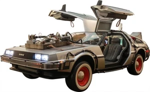 Movie Masterpiece Back to the Future PART3 Delorean Time Machine 1/6 Scale Model - Picture 1 of 9