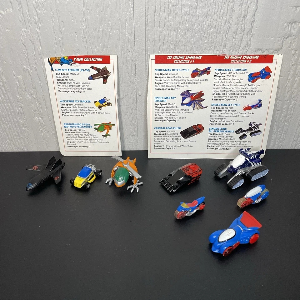 1993 Micro Machines Marvel Set Spider-Man X-Men Galoob Near Complete NICE! - Image 1 of 4