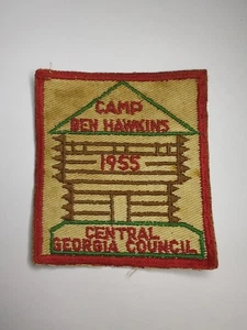 Camp Ben Hawkins 1955 Central Georgia Council BSA Patch - Bild 1 von 3
