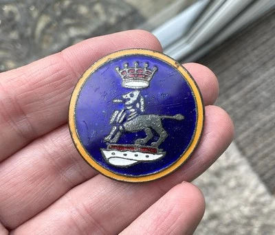 Vintage Sunbeam  Metal Motor Car Body Medallion Enamel Badge Alpine ? - image 1 of 4