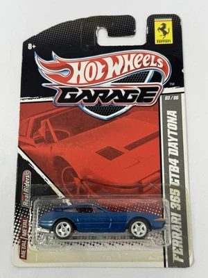 Hot Wheels Garage Blue Ferrari 365 GTB4 Daytona Real Riders A14 - Image 1 of 4