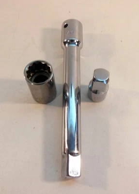 NAPA 6 дюймов NS24 1/2 «удлинитель, NT1217M 17 мм гнездо, PROTO 5253 3/8» адаптер - Изображение 1 из 4