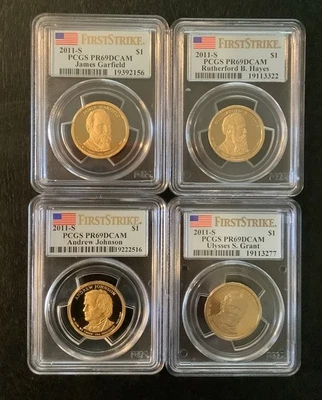 🔥 2011 S Presidential Dollar Set PCGS PR69DCAM First Strike - Image 1 of 2