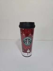 Vaso de viaje clásico Starbucks 2007 café navideño cacao 16 fl oz con tapa - Imagen 1 de 13