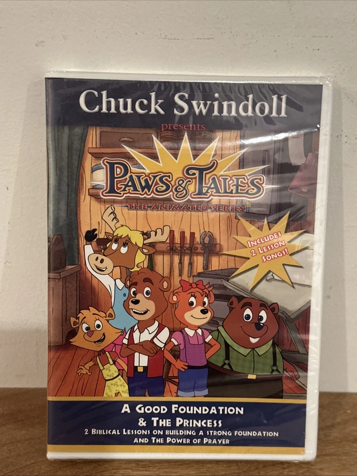 Chuck Swindolls Paws & Tales New DVD A Good Foundation & The Princess - Image 1 of 1